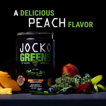 Jocko Fuel Greens Powder, Organic Greens & Superfood Powder, Peach Flavor, 30 Servings