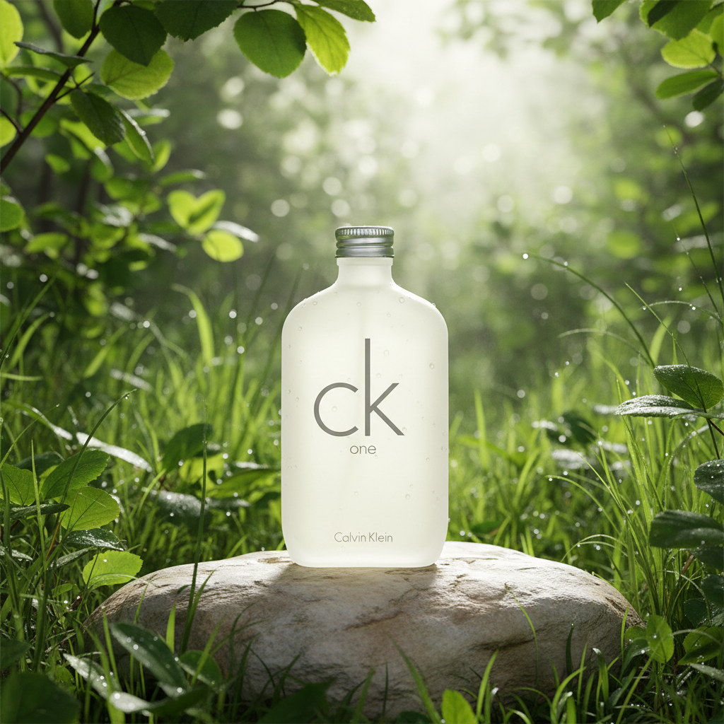 CK One Calvin Klein nature outdoor fresh shot