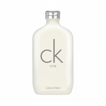 CK One Calvin Klein white background studio shot