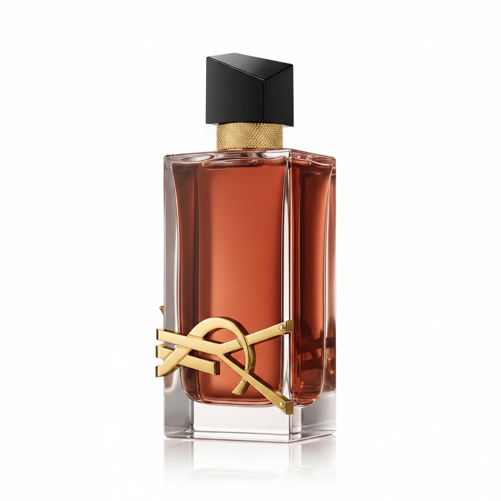 YSL Libre Le Parfum white background studio shot