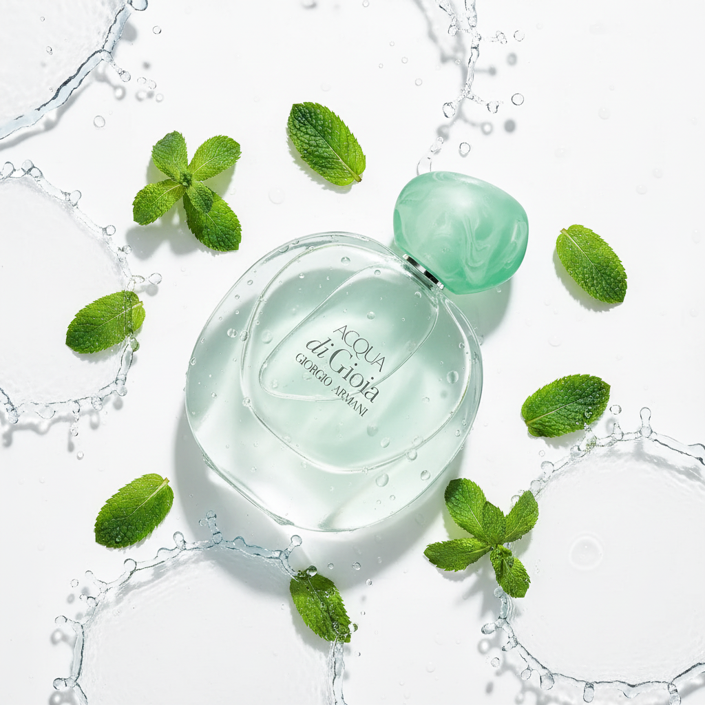Acqua di Gioia flat lay aesthetic shot