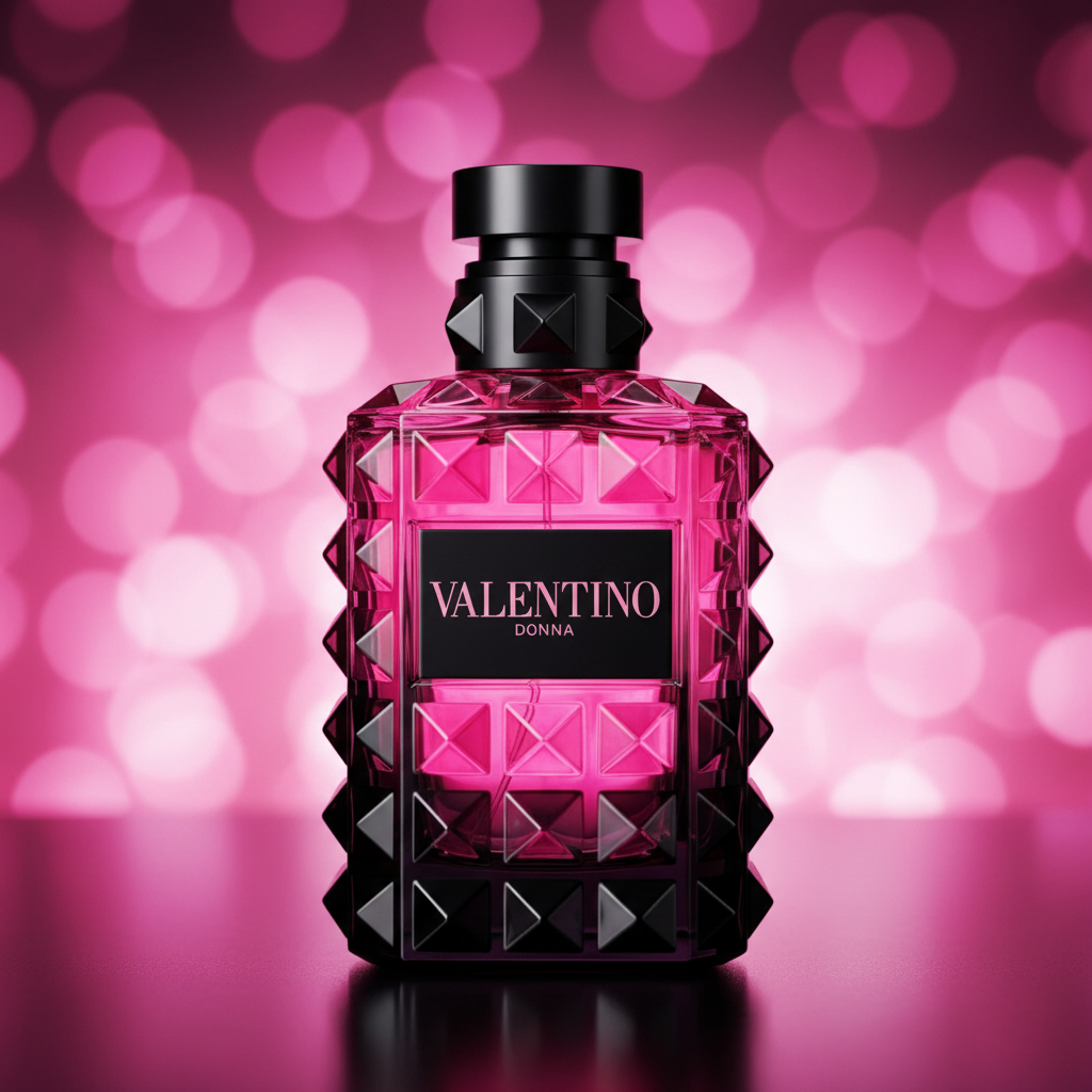 Valentino Donna Born in Roma Intense pink bokeh shot