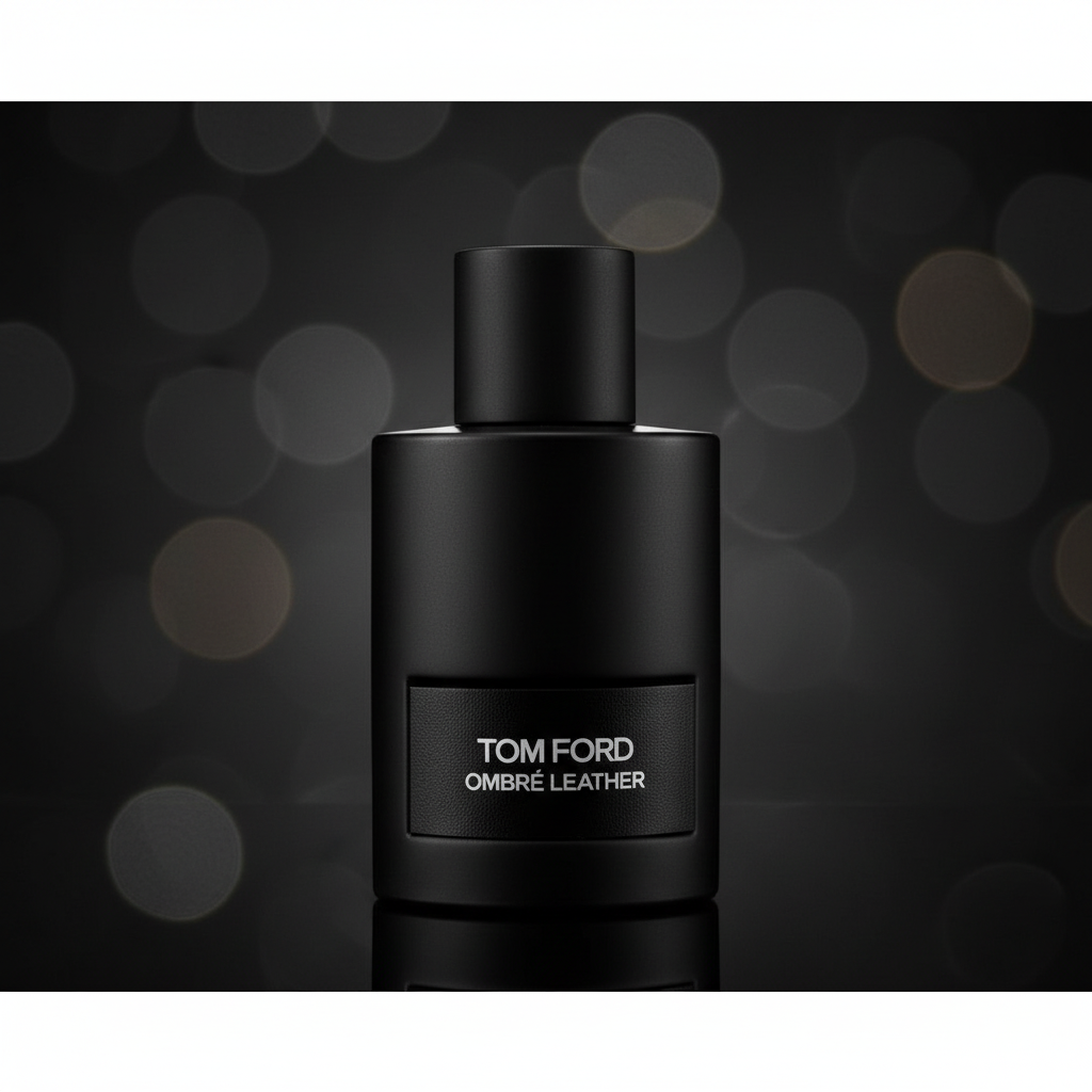 Tom Ford Ombre Leather dark bokeh cinematic shot