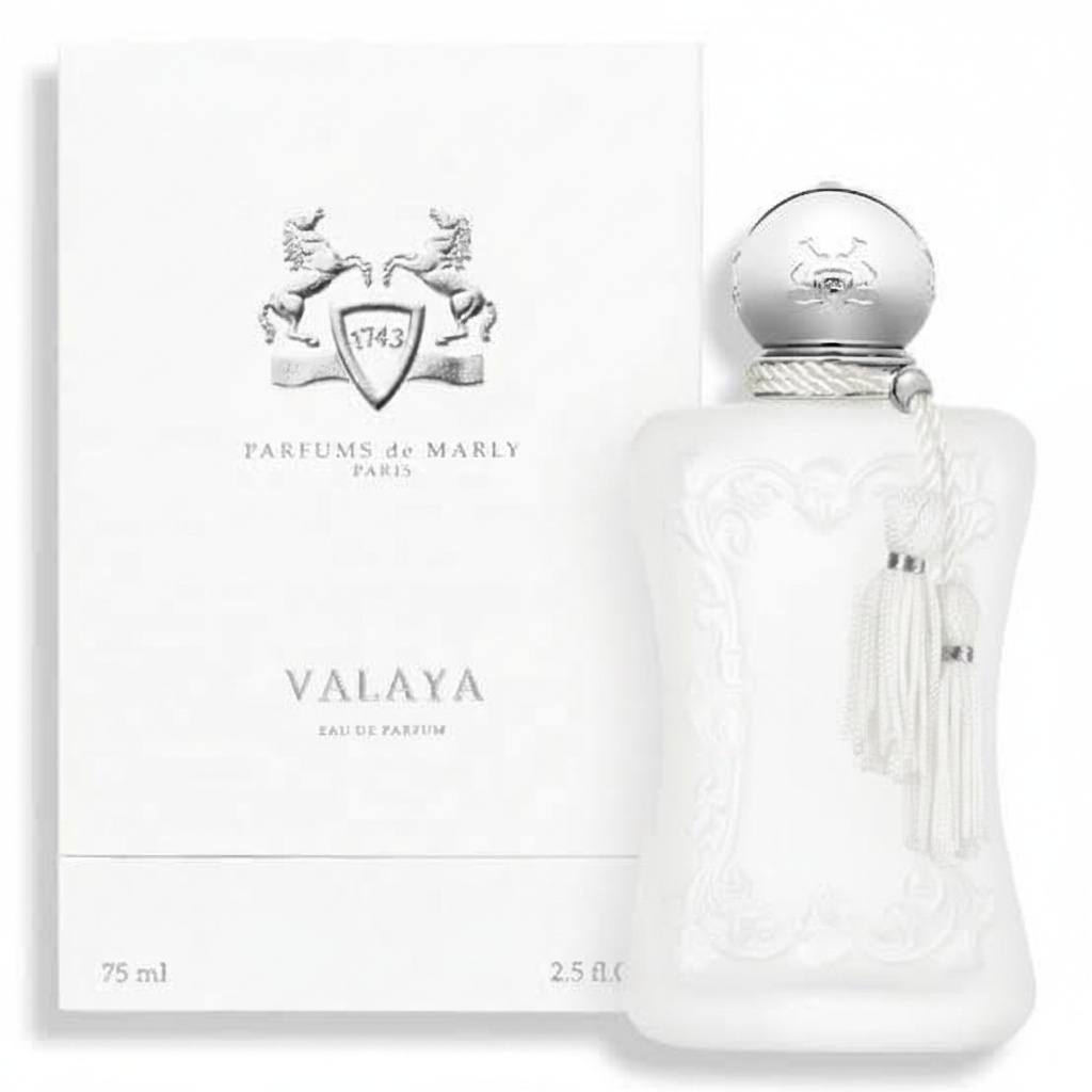 Valaya Parfums de Marly white background studio shot