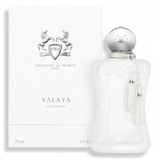 Valaya Parfums de Marly white background studio shot