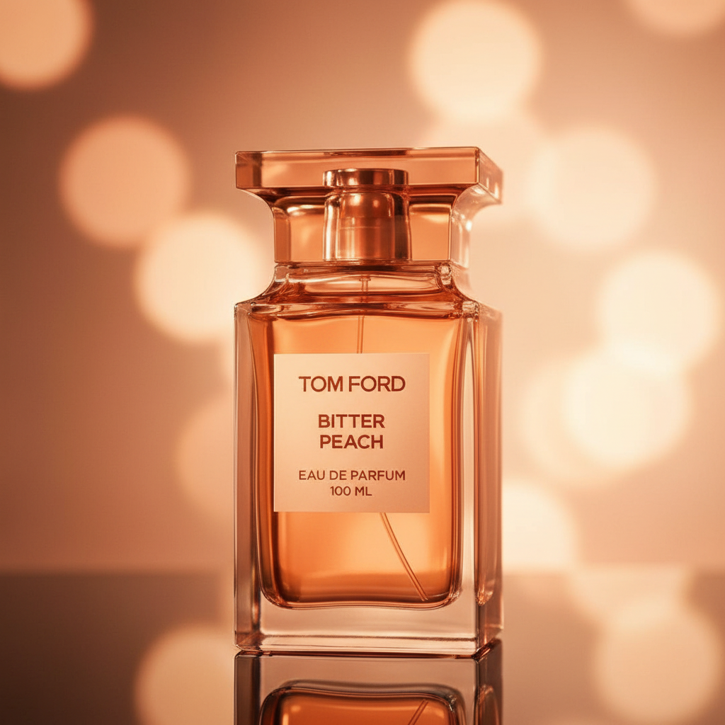 Tom Ford Bitter Peach peach bokeh cinematic shot