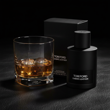 Tom Ford Ombre Leather dark leather whiskey shot