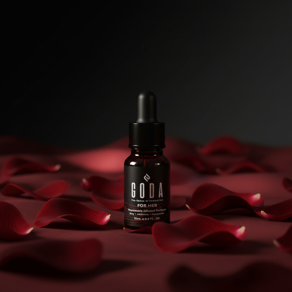 GODA pheromone perfume red roses lifestyle shot