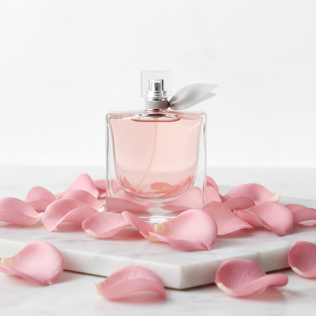 La Vie Est Belle marble with rose petals