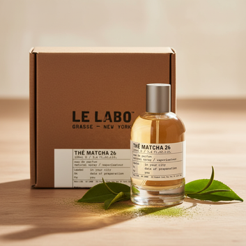 Le Labo The Matcha 26 wood matcha lifestyle shot