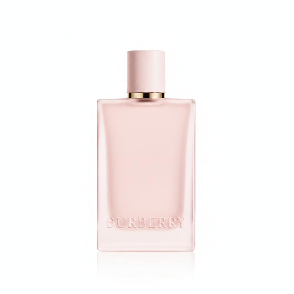 Burberry Her Elixir de Parfum white background studio shot