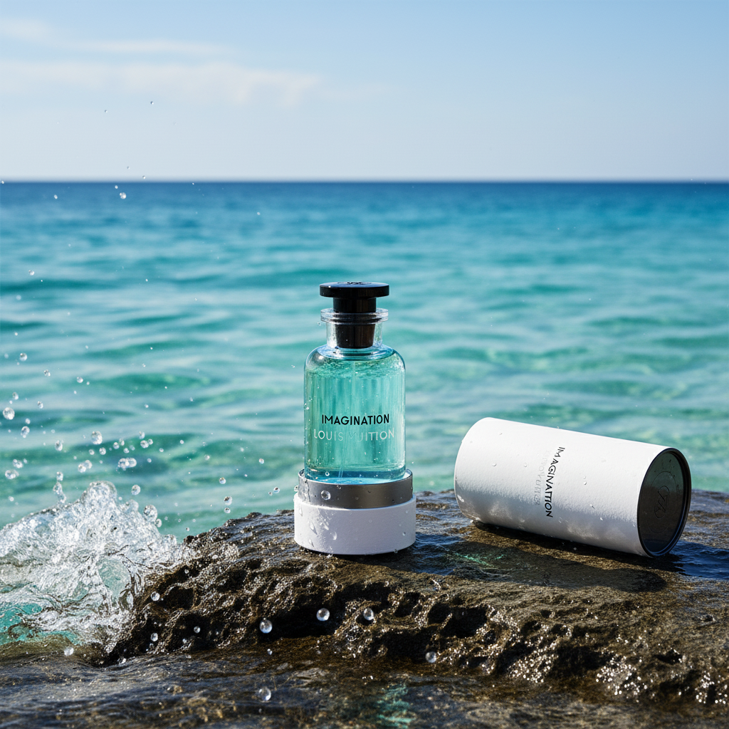 Louis Vuitton Imagination ocean rocks lifestyle shot